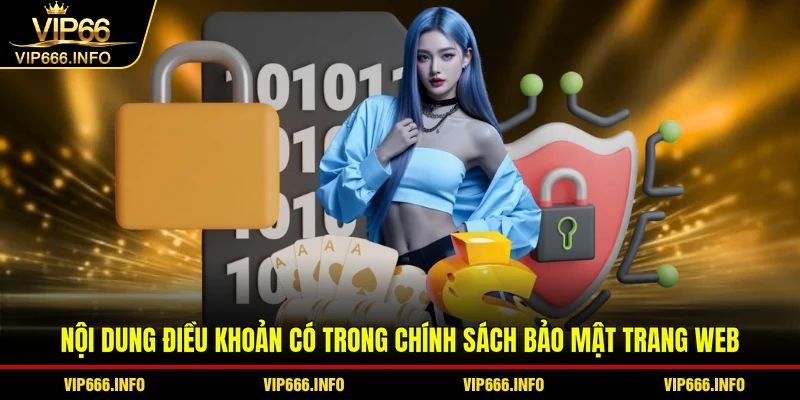 Nội dung điều khoản có trong chính sách bảo mật trang web
